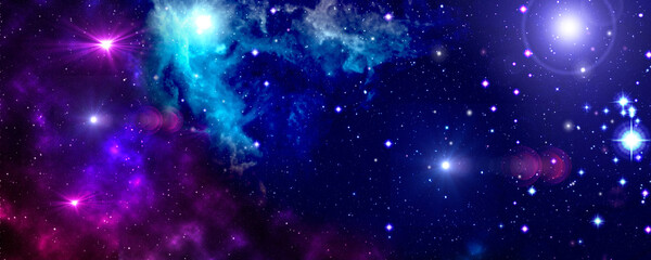 Wall Mural - starry space background