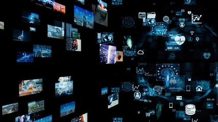 Poster - 映像コンテンツ　ネットワークイメージ 