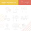 © Nana - Simple set of recruiting related filled icons.