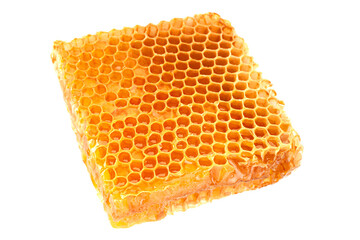 Wall Mural - Yellow Honeycomb slice closeup