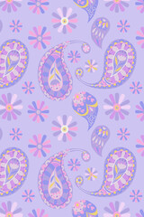 Wall Mural - Paisley pattern background
