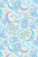 Wall Mural - Paisley pattern background