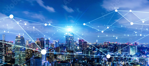 Plakat 都市とネットワーク スマートシティー IoT