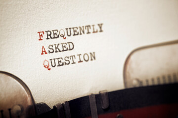 Poster - Frequently asked question