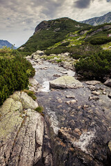 Canvas Print - Valley of Five Ponds in the Tatra National Park