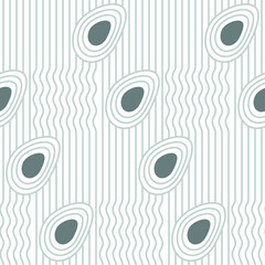 Poster - Spring seamless geometric pattern depicting a Japanese garden of stones, lines, sand. Vector design for web banner, business presentation, brand package, fabric, print, wallpaper, postcard.