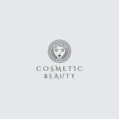 Sticker - Vector logo design template for beauty, and, cosmetics