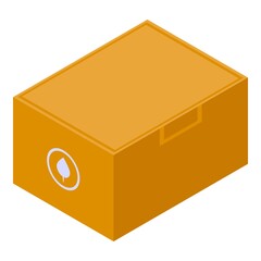 Poster - Paper packing icon. Isometric of paper packing vector icon for web design isolated on white background