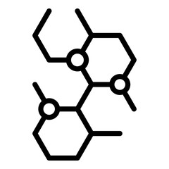 Poster - genetic mutation cells icon. outline genetic mutation cells vector icon for web design isolated on w