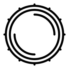 Poster - Electronic drum icon. Outline electronic drum vector icon for web design isolated on white background
