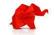 © hachut - Origami red elephant