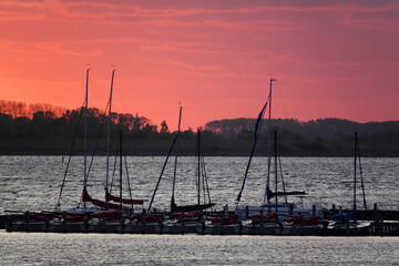 Sticker - Abend am Veerse Meer in Zeeland