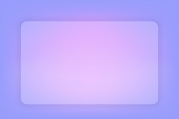 Poster - Abstract gradient background. Transparent frame in glass morphism style