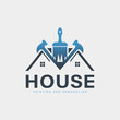House repair icon logo design
