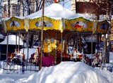 Fototapeta Uliczki - carousel in the park