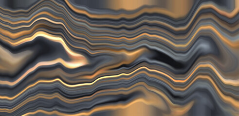 A background with luxurious nuances in the form of curves combined with dark and gold colors