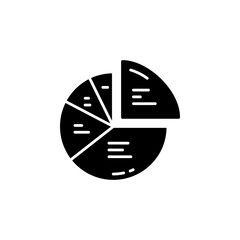Poster - chart vector icon solid style. Perfect for website, application, commerce, presentation, logo and more. simple and modern solid icon