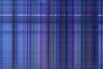 light abstract digital background: damaged screen matrix with interference of monitor and camera matrices