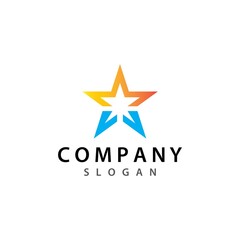 Canvas Print - Star logo vector