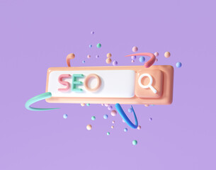 Fototapete - Search Engine Optimization ( SEO ) for internet marketing