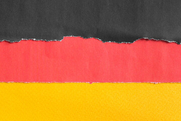 Wall Mural - Paper german flag