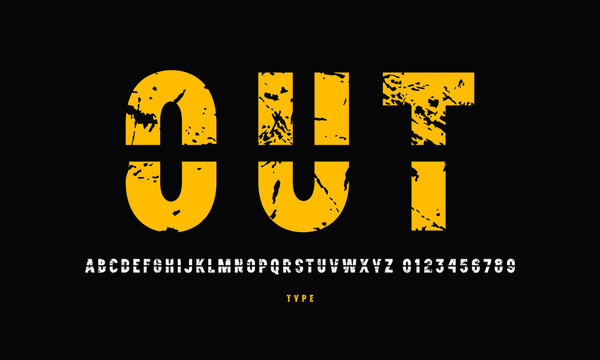 Cross out sans serif font