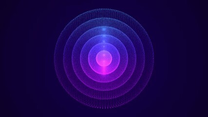 Poster - blue sphere consisting of points. modern wireframe elements. technology grid sphere. 3d rendering.