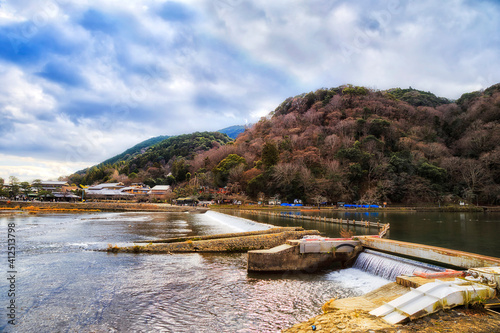 JP Kyoto Katsura river weir © Taras Vyshnya