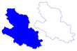 LAquila province (Italy, Italian Republic, Abruzzo or Abruzzi region) map vector illustration, scribble sketch Province of L'Aquila map
