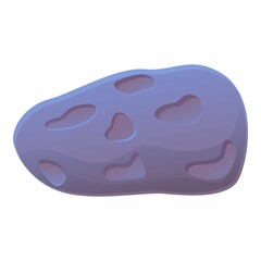 Poster - Asteroid science icon. Cartoon of asteroid science vector icon for web design isolated on white background