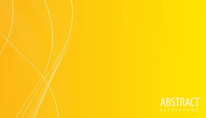 Wall Mural - Abstract yellow background wave light modern vector illustration