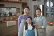 © stciel - 3generation in kitchen