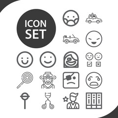 Simple set of submission related lineal icons.