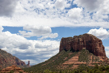 Bell Rock Is A Landmark That Has Greeted The People Coming Into The Sedona Valley For Eons And With The Summer Storms Brewing In The Background, Makes It All That More Impressive. 
