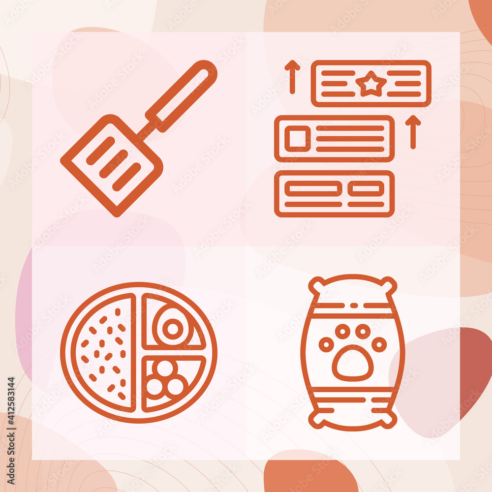 Simple set of pursue related lineal icons Stock Vector | Adobe Stock