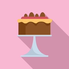 Wall Mural - Wedding cake icon. Flat illustration of wedding cake vector icon for web design