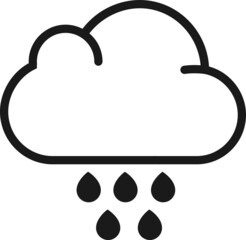 Sticker - cloud icon. rain icon vector