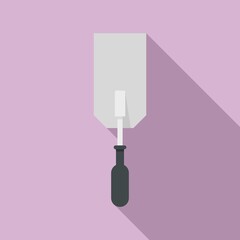 Wall Mural - Putty knife wall icon. Flat illustration of putty knife wall vector icon for web design