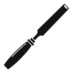Poster - chisel instrument icon. simple illustration of chisel instrument vector icon for web design isolated
