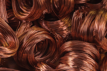 Secondary raw material scrap copper wire industry