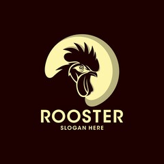 Wall Mural - Rooster logo design template. Vector Illustration
