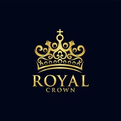 Royal Crown Logo Vector Template