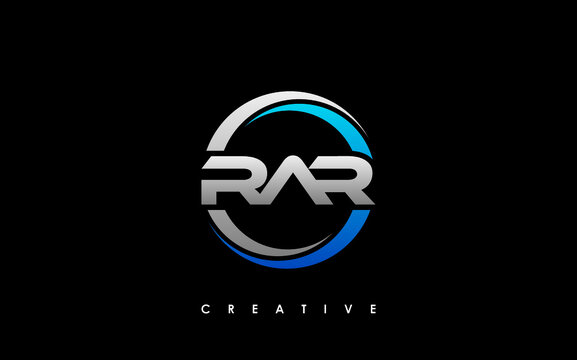 RAR Letter Initial Logo Design Template Vector Illustration