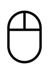 Fototapete - Mouse icon, simple line icon, linear pictogram, cursor, pointer. Vector illustration isolated on white background.