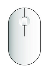 Fototapete - Mouse icon, simple thin line icon, linear pictogram, cursor, pointer. Vector illustration isolated on white background.