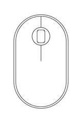 Fototapete - Mouse icon, simple thin line icon, linear pictogram, cursor, pointer. Vector illustration isolated on white background.