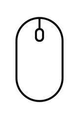 Fototapete - Mouse icon, simple thin line icon, linear pictogram, cursor, pointer. Vector illustration isolated on white background.