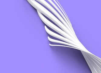 Poster - 3D rendering abstract background with waves. Creative Architectural Concept.