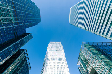 Wall Mural - Generic view of Modern Skyscrapers in London.