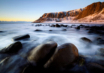 Poster - crépuscule aux Lofoten